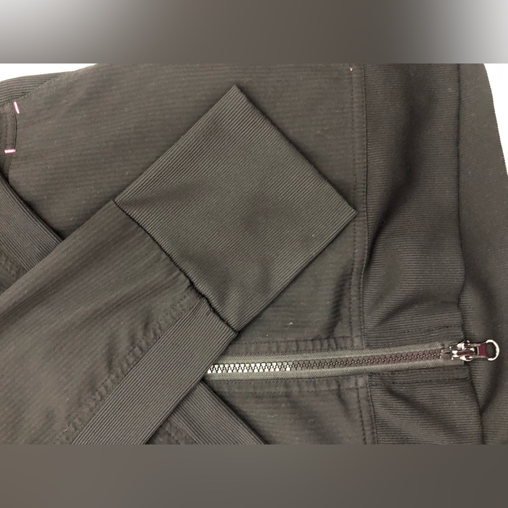 koi Black Bomber Jacket with Pink Top - Picture 7 of 12